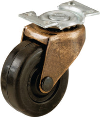 9346 CASTER PLATE RBBR WH 2IN