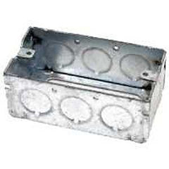 Raco 665 Extension Ring, 1-7/8 in L, 2-5/4 in W, 8-Knockout, Steel