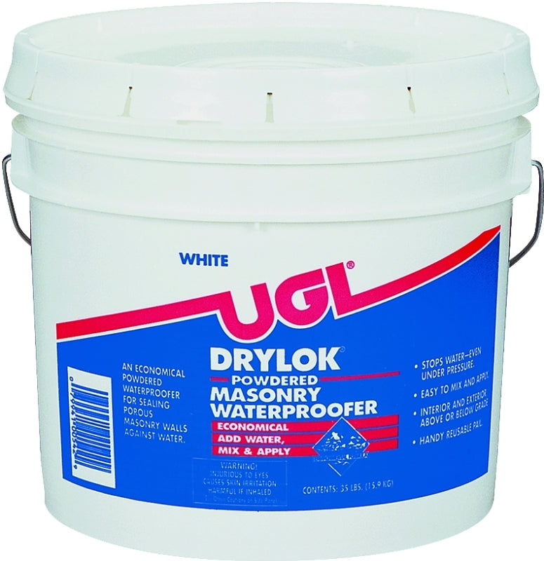 UGL 00542 Powder Waterproofer, White, Powder, 35 lb Pail