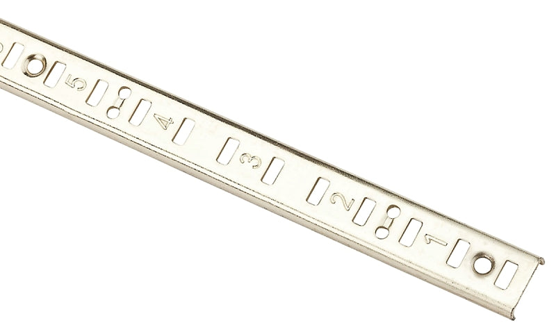 National Hardware 157BC N229-559 Shelf Standard, 5/8 in W, 6 ft H, Steel, Brushed Brass