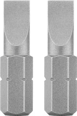 DEWALT DW2006 Screwdriver Bit, #6 Drive, Slotted Drive, 1/4 in Shank, Hex Shank, 1 in L, Steel