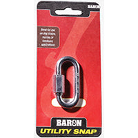 Baron C-7350T-5/16 Quick Link, 3/8 in Opening, 2-15/16 in L Dimensions, 1760 lb Working Load, Steel, Zinc