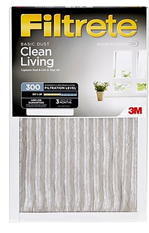 Filtrete 300DC-6 Dust Reduction Filter, 20 in L, 16 in W, 6 MERV, 300 MPR