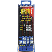 ARTU The Original 01510 Drill Bit Set, Multi-Purpose, 7-Piece, Cobalt/Tungsten Carbide