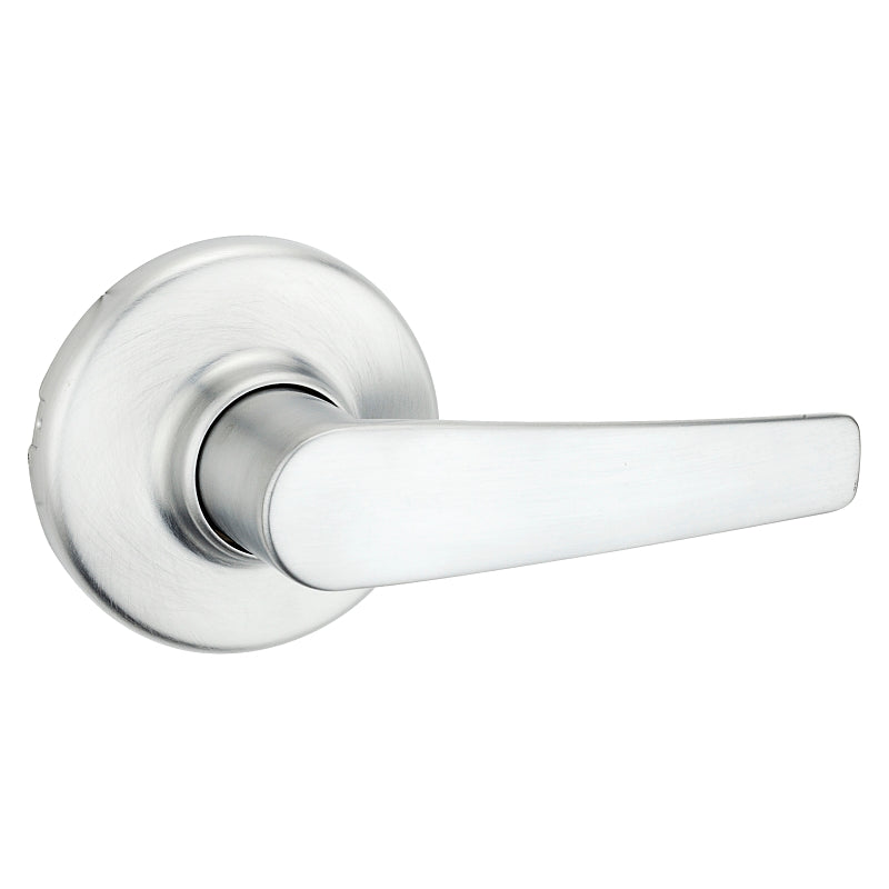 Kwikset 200DL 26D 6AL Passage Door Lever, Satin Chrome, Zinc, Residential, Re-Key Technology: SmartKey, Reversible Hand