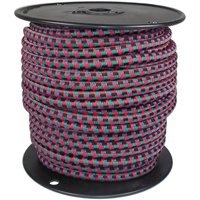 Keeper 06415 Bungee Cord, 5/16 in Dia, 125 ft L, Rubber