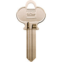 Hy-Ko 11010ER1 Key Blank, Brass, Nickel, For: Earle Cabinet, House Locks and Padlocks