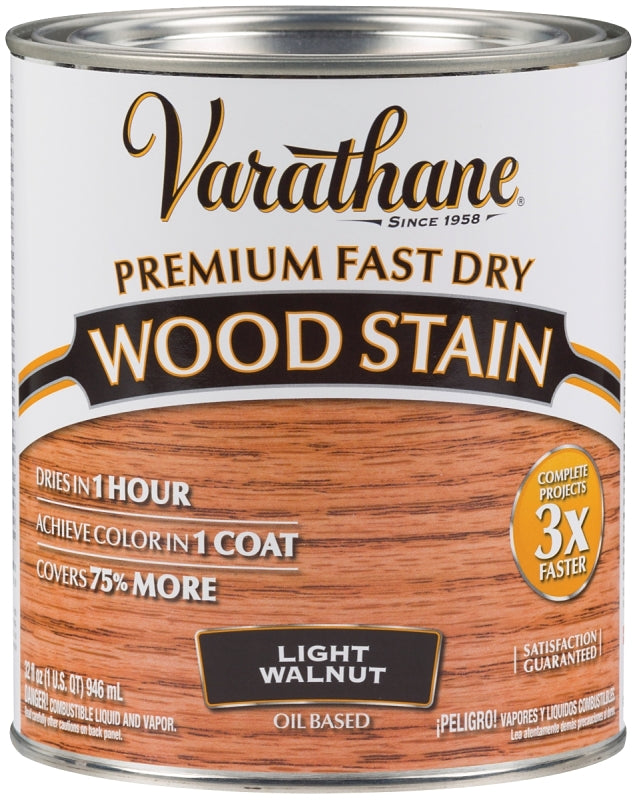 Varathane 262015 Stain, Light Walnut, Liquid, 1 qt, Can