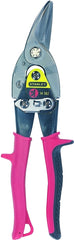 Stanley FMHT73755/14-562 Aviation Snip, 12 in OAL, 1-9/5 in L Cut, Left Cut, Steel Blade, Cushion-Grip Handle