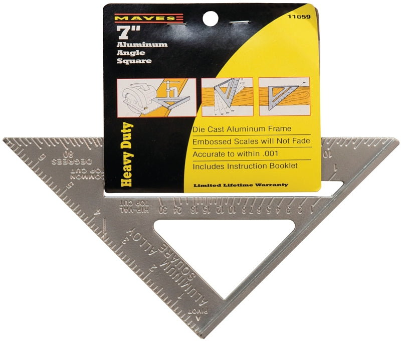 GreatNeck 11059 Rafter Square, Aluminum, 7 in L, 7.1 in W