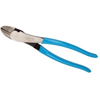 Channellock 449 Diagonal Cutting Plier, 9.54 in OAL, Blue Handle, Pistol-Grip Handle, 1.12 in W Jaw, 1.02 in L Jaw