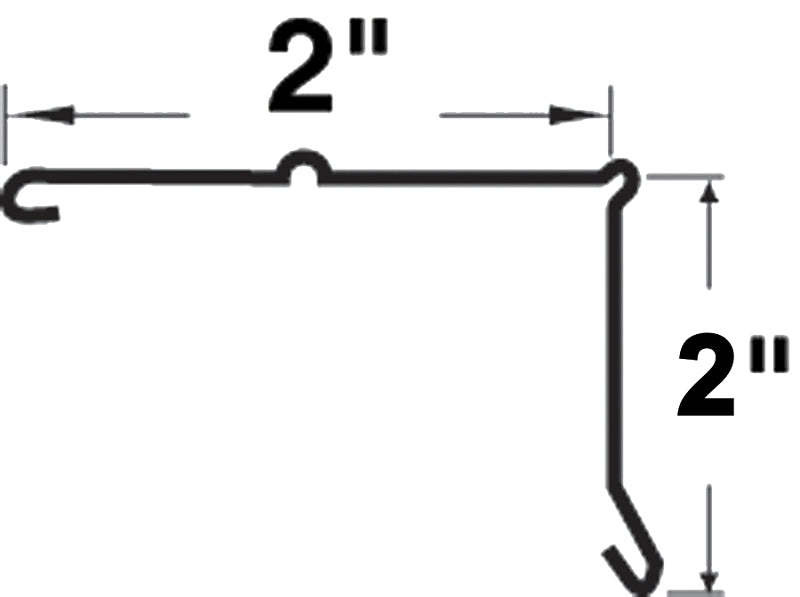 EDGE DRIP BRWN STEEL 2INX10FT