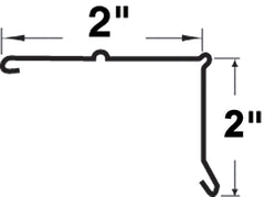 EDGE DRIP BRWN STEEL 2INX10FT