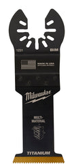 Milwaukee 49-25-1231 Blade, 1-3/8 in, 1-5/8 in D Cutting, HCS/Titanium