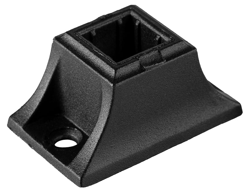Nuvo Iron SQISMSS Baluster Railing Connector, Square, Steel, Black, Matte/Powder-Coated, Surface Installation