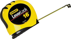 Stanley STHT30812 Measuring Tape, 16 ft L Blade, 3/4 in W Blade, Steel Blade, ABS Case, Black/Yellow Case