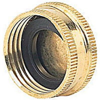 Gilmour 805034-1001 Hose Cap, 1/2 x 4-3/4 in, Brass, Gold