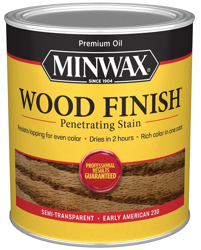 Minwax Wood Finish 70008444 Wood Stain, Early American, Liquid, 1 qt, Can