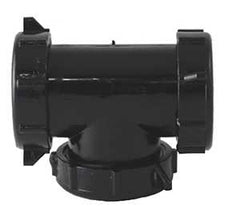 Plumb Pak PPC55-6B Coupling Tee, 1-1/2 in, Slip-Joint, Plastic, Black