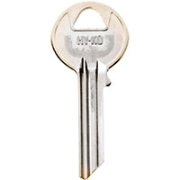 Hy-Ko 11010Y54 Key Blank, Brass, Nickel, For: Yale Cabinet, House Locks and Padlocks, Y54 Key Number