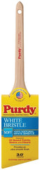Purdy 024430 Trim Brush, Natural White, Natural Hardwood Handle, 3 in W, China Bristle, Rat Tail Handle
