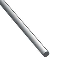 K & S 500 Music Wire, 0.025 in Dia, 36 in L, Carbon Steel, 341,000 to 377,000 psi Tensile Strength