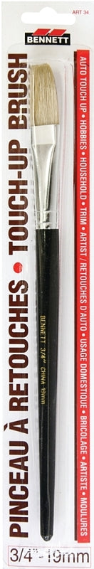 BENNETT ART 34 Artist Brush, 3/4 in Brush