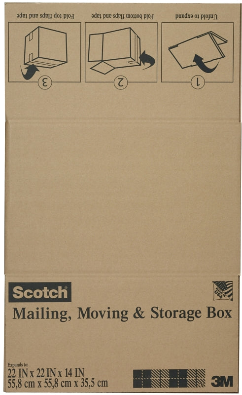 Scotch 8022FB Folded Box, L, Brown