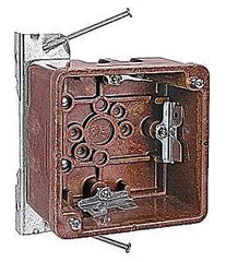 Carlon 4000-N Outlet Box, Phenolic, Brown, Bracket Mounting