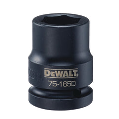 DeWALT DWMT75165OSP Impact Socket, 22 mm Socket, 3/4 in Drive, 6-Point, CR-440 Steel, Black Oxide