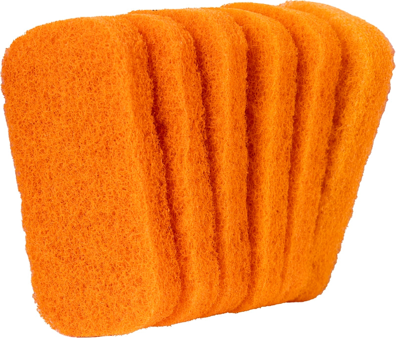 Blackstone 5393 Light-Duty Grill Cleaning Pad, Orange Bristle, Nylon Handle