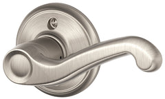 Schlage F Series F170VFLA619RH Dummy Lever, Mechanical Lock, Satin Nickel, Lever Handle, Metal, Residential