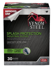 Venom Steel VEN6025 Gloves, One-Size, Latex, Powder-Free, 12 in L