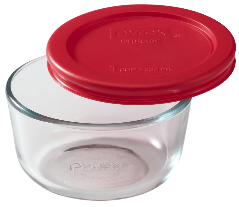 1070791 GLASS W/ RED PLASTIC C
