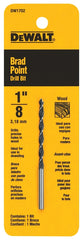 DeWALT DW1702 Drill Bit, 1/8 in Dia, 2-3/4 in OAL, Twist Flute, 1/8 in Dia Shank, Straight Shank