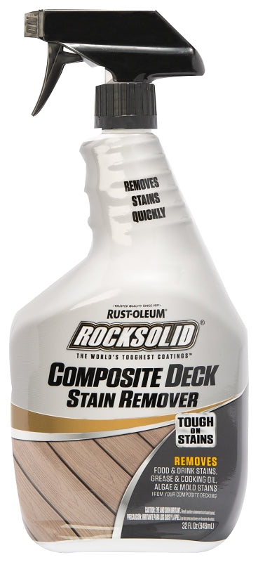 RockSolid 350551 Deck Stain Remover, 32 oz, Liquid, Mild