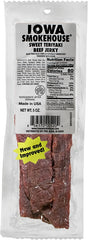 Iowa Smokehouse IS-5JST Beef Jerky, Sweet Teriyaki, 5 oz