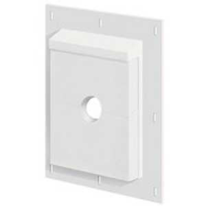 Builders Edge SMS68TW Mounting Block, 11-1/2 in L, 9-1/16 in W, Fiber Cement, White