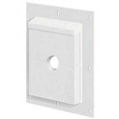 Builders Edge SMS68TW Mounting Block, 11-1/2 in L, 9-1/16 in W, Fiber Cement, White