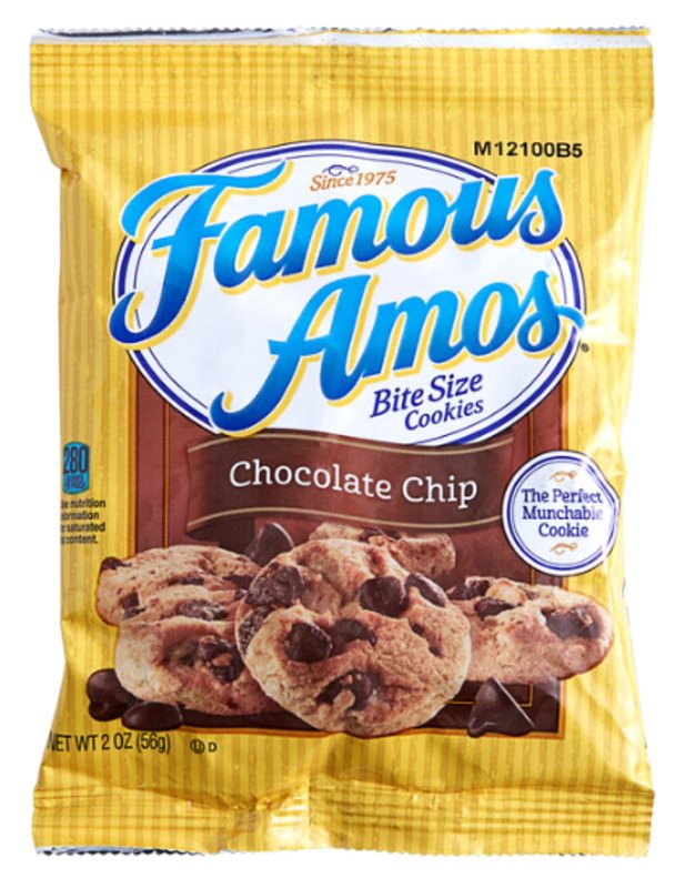 Famous Amos 736043 Cookies, Chocolate Chip, 2 oz Bag