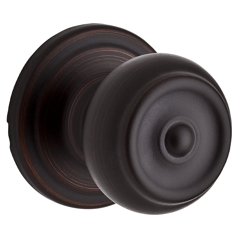 Weiser Phoenix Series 9GA1010-015 Passage Door Knob, 2-3/16 in Dia Knob, Venetian Bronze