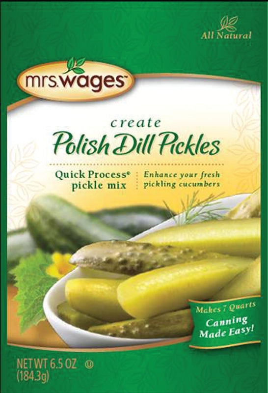 Mrs. Wages W623-J7425 Polish Dill Pickle Mix, 6.5 oz Pouch