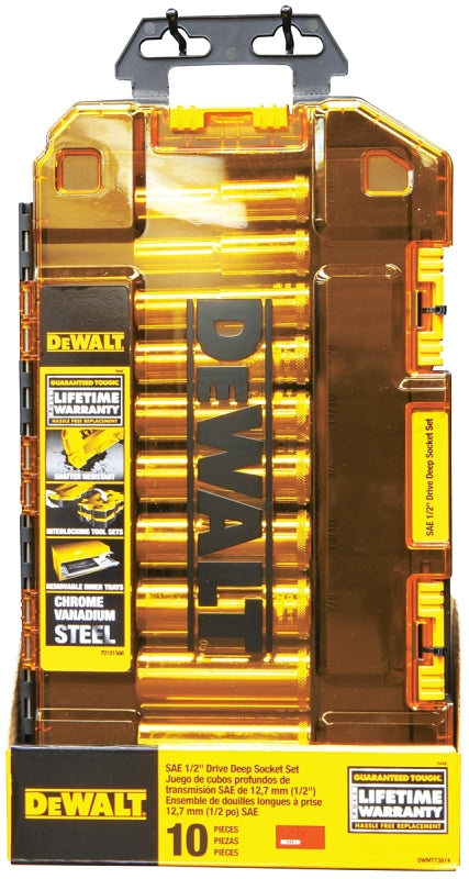 DWMT73814 SOCKET SET DP 1/2SAE
