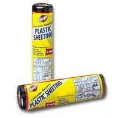Warp's 6CH20-B Poly Film, 25 ft L, 20 ft W, Black