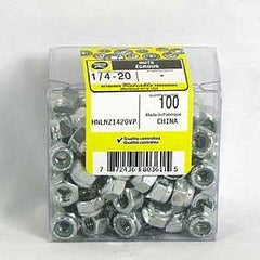 Reliable HNLNZ1420VP Lock Nut, UNC-UNF Thread, 1/4-20 Thread, Steel, Zinc, NE2 Grade