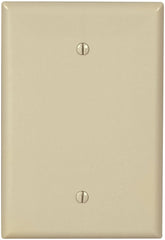 Eaton Cooper Wiring 2729V-BOX Wallplate, 3-1/2 in W, 1 -Gang, Thermoset, Ivory, Screw Mounting