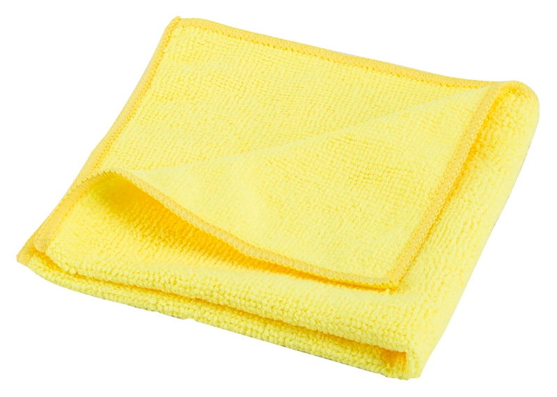 Simple Spaces OG003 Cleaning Cloth, 12 in L, 12 in W, Microfiber, Yellow