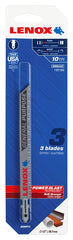 Lenox 1991366 Jig Saw Blade, 3/8 in W, 5-1/4 in L, 10 TPI