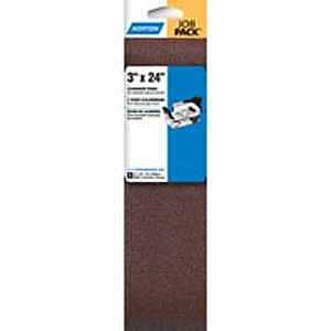 Norton Metalite Series 01742 Sanding Belt, 3 in W, 24 in L, 50 Grit, Coarse, Aluminum Oxide Abrasive