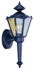 Boston Harbor Outdoor Wall Lantern, 120 V, 60 W, A19 or CFL Lamp, Steel Fixture, Black, Black Fixture
